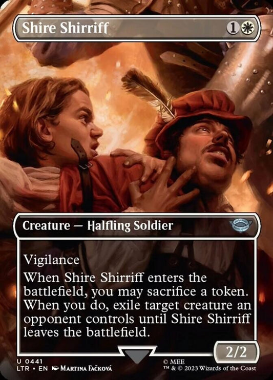 Shire Shirriff (Borderless Alternate Art) [The Lord of the Rings: Tales of Middle-Earth] [Foil]
