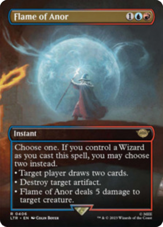Flame of Anor (Borderless Alternate Art) [The Lord of the Rings: Tales of Middle-Earth] [Foil]
