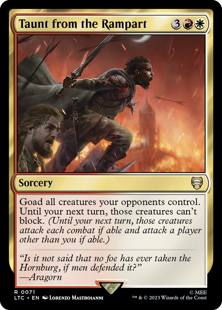 Taunt from the Rampart [The Lord of the Rings: Tales of Middle-Earth Commander] [Foil]