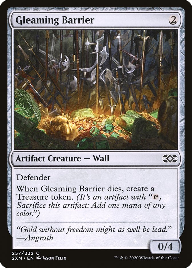 Gleaming Barrier [Double Masters] [Foil]