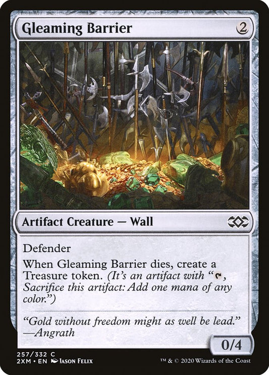 Gleaming Barrier [Double Masters] [Foil]