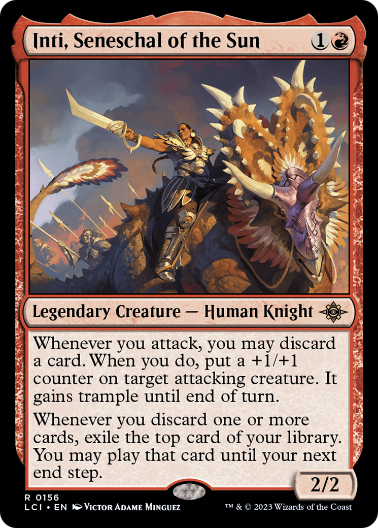 Inti, Seneschal of the Sun [The Lost Caverns of Ixalan] [Foil]