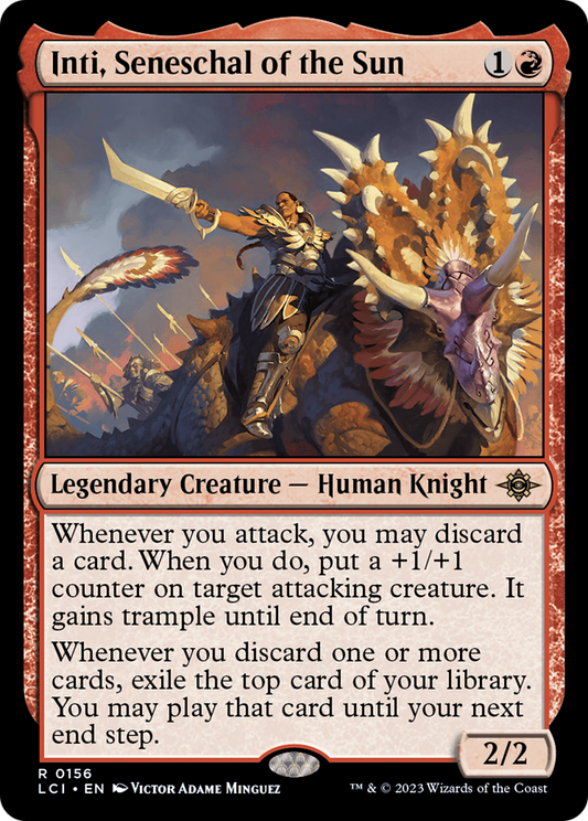 Inti, Seneschal of the Sun [The Lost Caverns of Ixalan] [Foil]