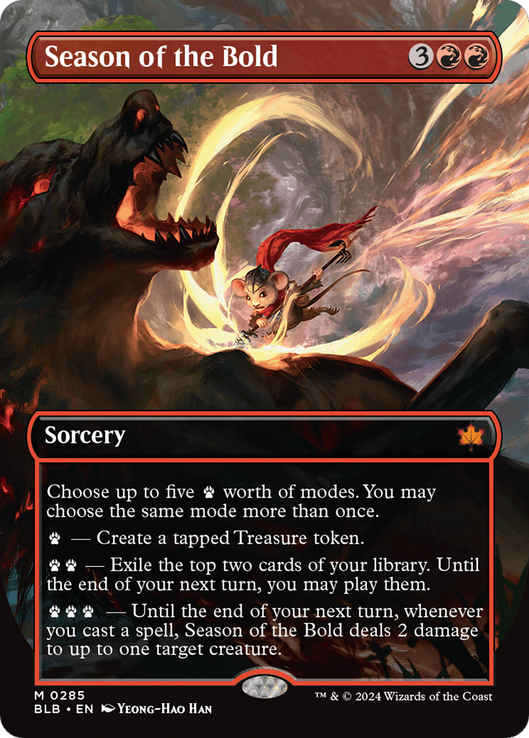 Season of the Bold (Borderless) [Bloomburrow] [Foil]