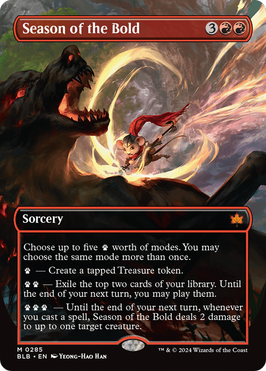 Season of the Bold (Borderless) [Bloomburrow] [Foil]