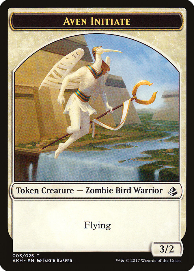 Aven Initiate Token [Amonkhet Tokens] [Foil]