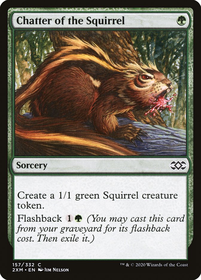 Chatter of the Squirrel [Double Masters] [Foil]
