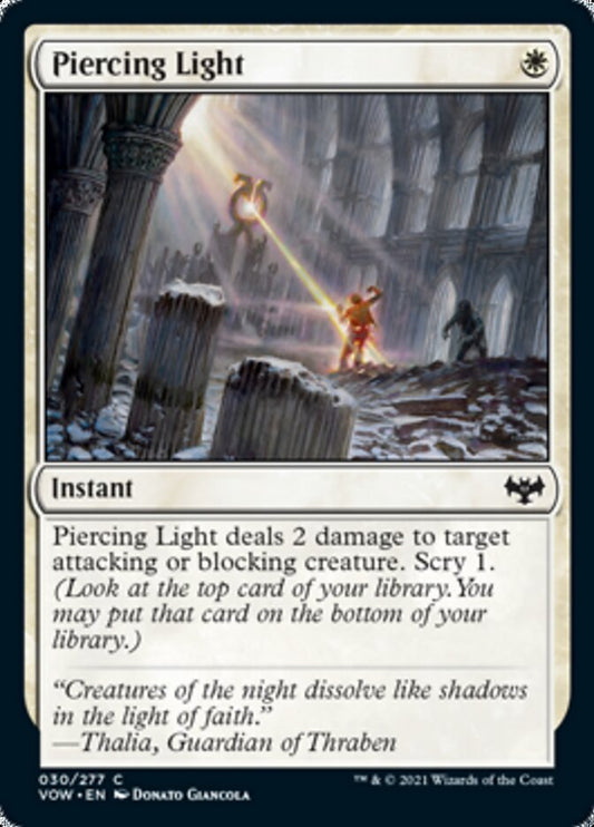 Piercing Light [Innistrad: Crimson Vow] [Foil]