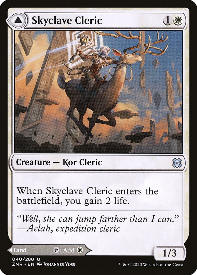 Skyclave Cleric // Skyclave Basilica [Zendikar Rising] [Foil]
