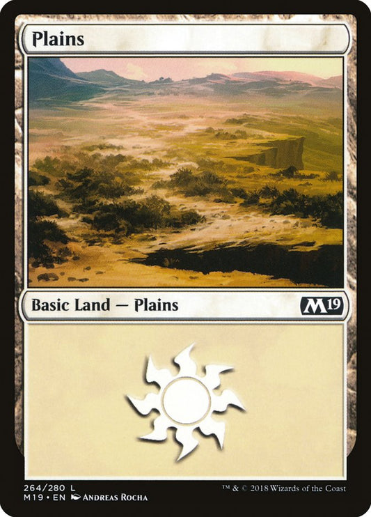 Plains (264) [Core Set 2019] [Foil]