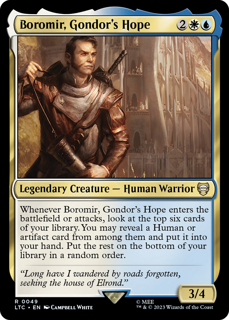 Boromir, Gondor's Hope [The Lord of the Rings: Tales of Middle-Earth Commander] [Foil]