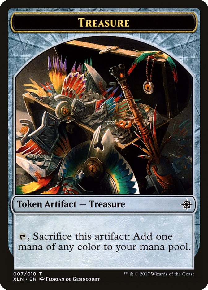 Treasure Token (007/010) [Ixalan Tokens] [Foil]