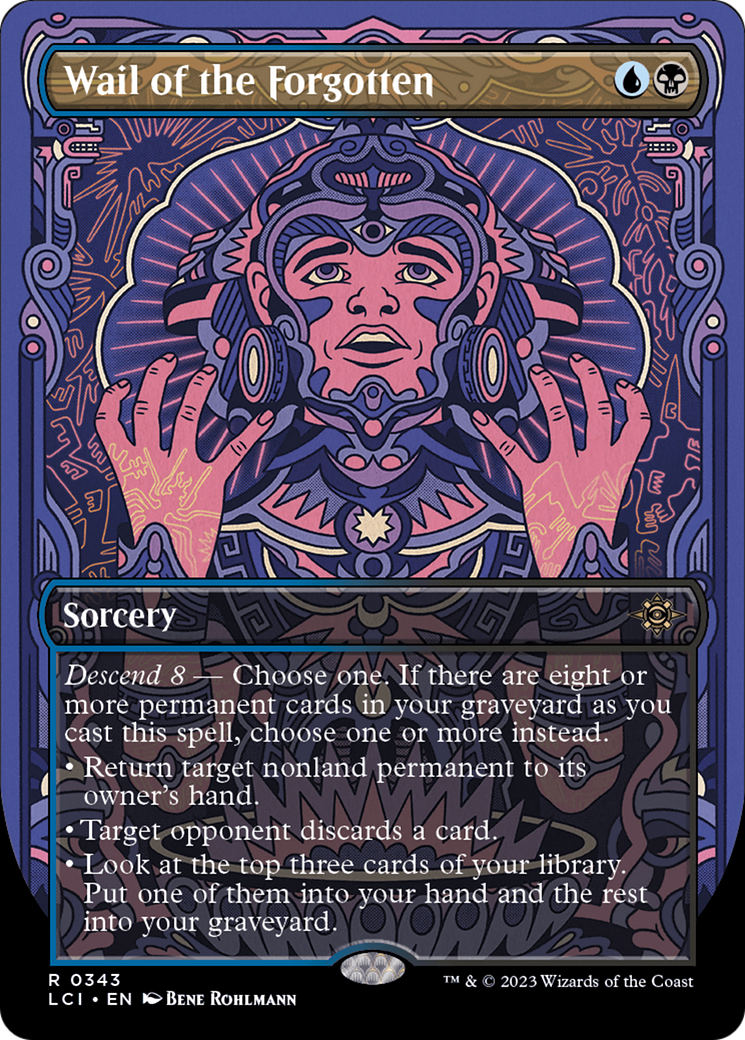 Wail of the Forgotten (Borderless) [The Lost Caverns of Ixalan] [Foil]