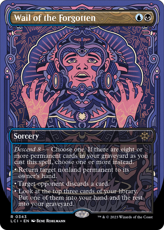 Wail of the Forgotten (Borderless) [The Lost Caverns of Ixalan] [Foil]