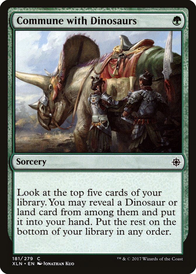 Commune with Dinosaurs [Ixalan] [Foil]