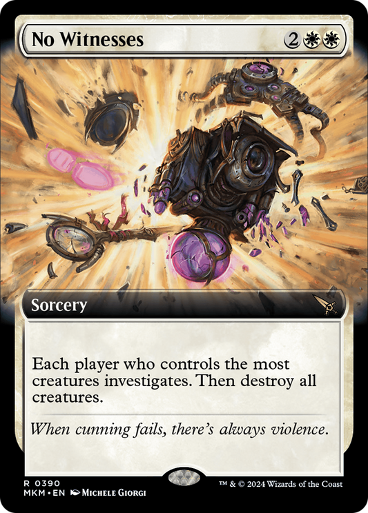No Witnesses (Extended Art) [Murders at Karlov Manor] [Foil]
