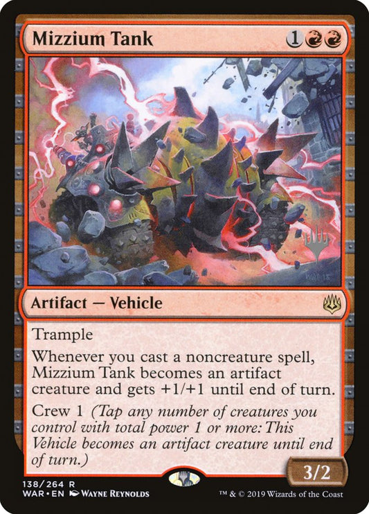 Mizzium Tank (Promo Pack) [War of the Spark Promos] [Foil]