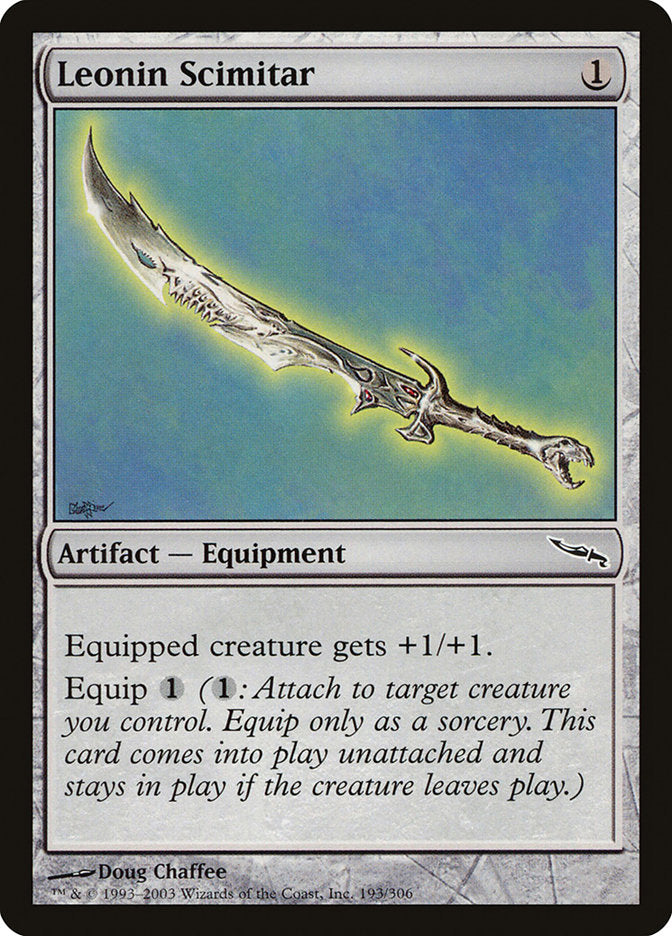 Leonin Scimitar [Mirrodin] [Foil]