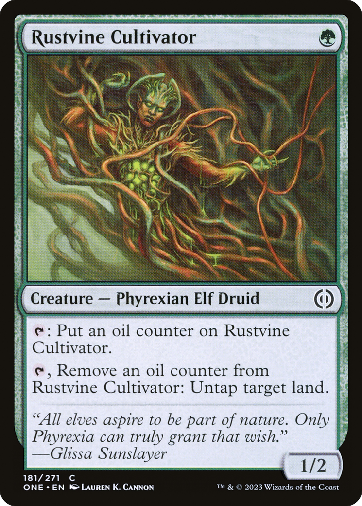 Rustvine Cultivator [Phyrexia: All Will Be One] [Foil]