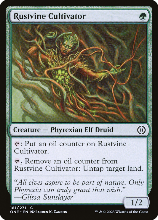 Rustvine Cultivator [Phyrexia: All Will Be One] [Foil]