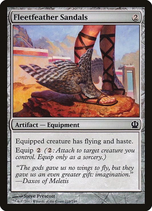 Fleetfeather Sandals [Theros] [Foil]