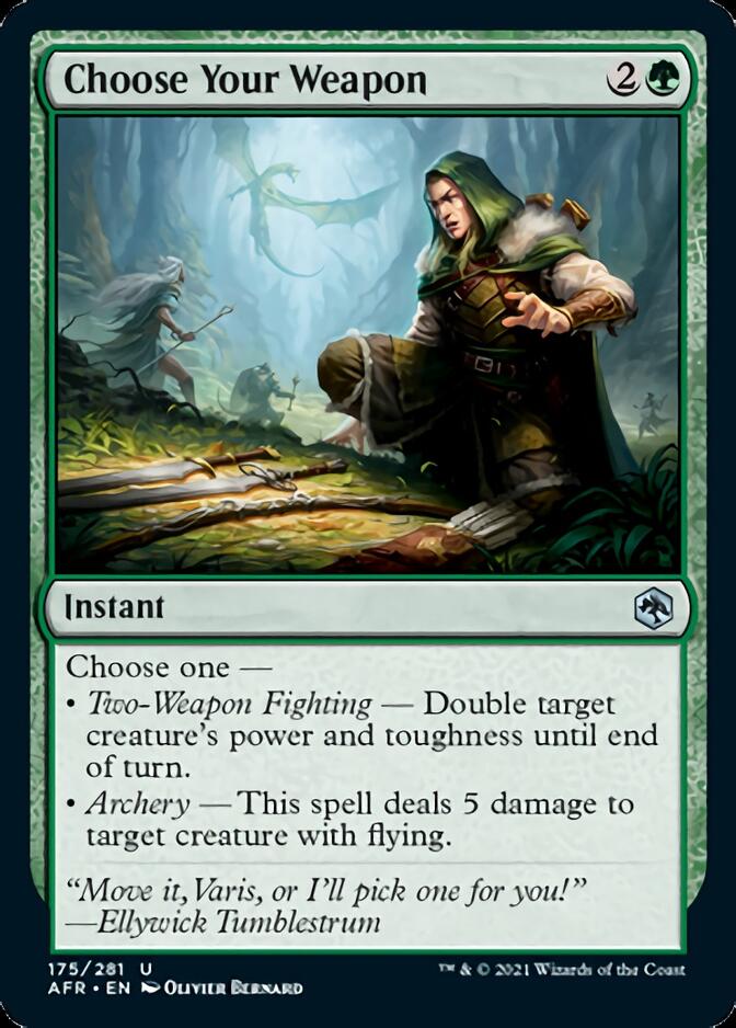 Choose Your Weapon [Dungeons & Dragons: Adventures in the Forgotten Realms] [Foil]