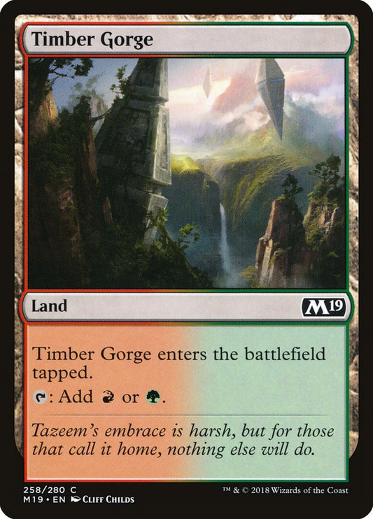 Timber Gorge [Core Set 2019] [Foil]