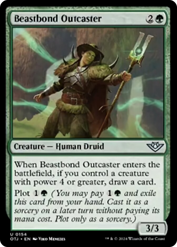 Beastbond Outcaster [Outlaws of Thunder Junction] [Foil]