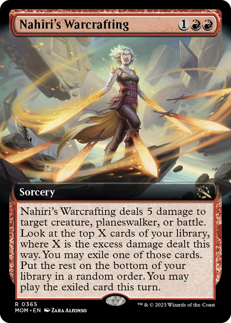 Nahiri's Warcrafting (Extended Art) [March of the Machine] [Foil]