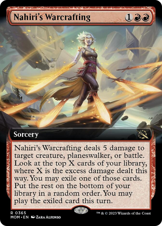 Nahiri's Warcrafting (Extended Art) [March of the Machine] [Foil]
