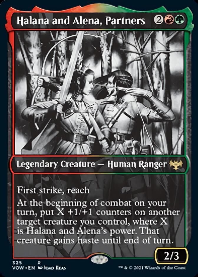 Halana and Alena, Partners (Showcase Eternal Night) [Innistrad: Crimson Vow] [Foil]