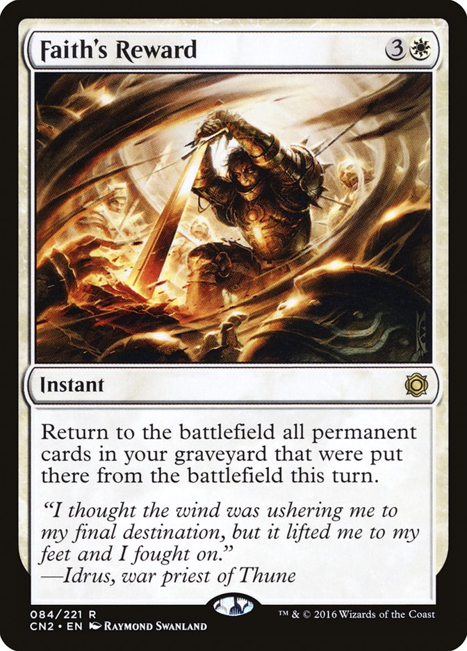 Faith's Reward [Conspiracy: Take the Crown] [Foil]