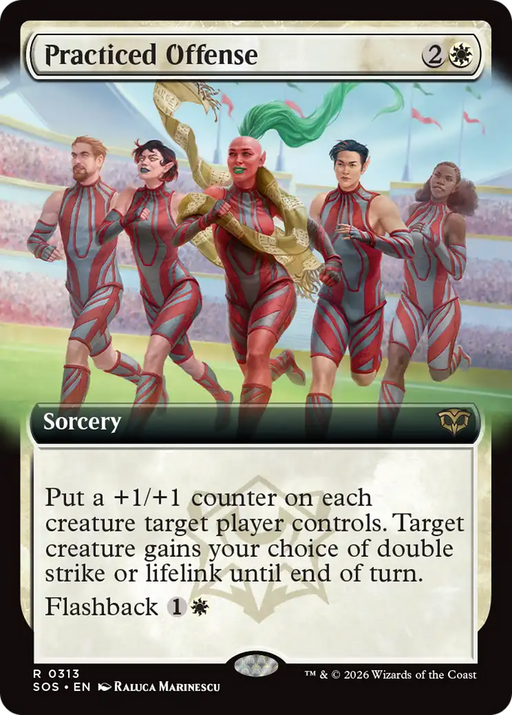 Practiced Offense (Extended Art) [Secrets of Strixhaven] [Foil]