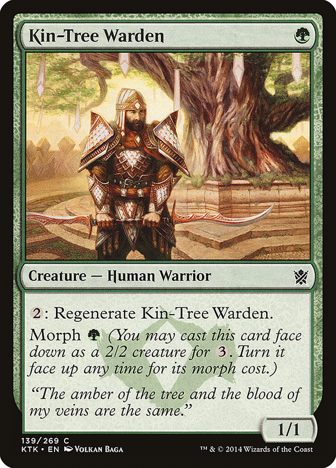 Kin-Tree Warden [Khans of Tarkir] [Foil]