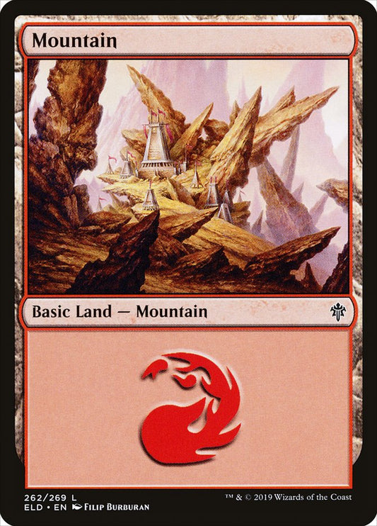 Mountain (262) [Throne of Eldraine] [Foil]
