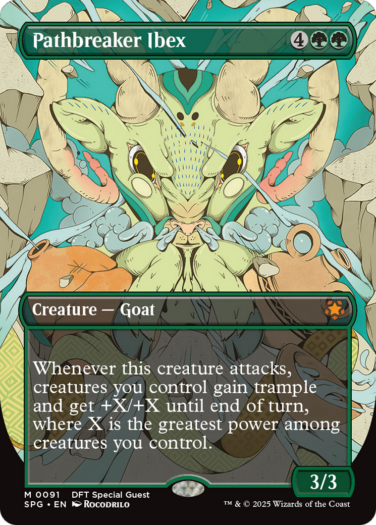 Pathbreaker Ibex (Borderless) [Aetherdrift Special Guests] [Foil]