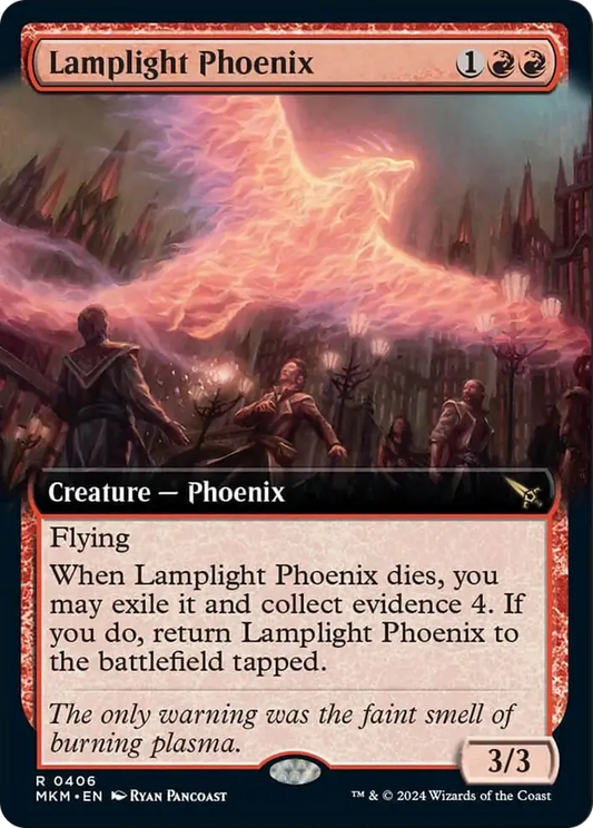 Lamplight Phoenix (Extended Art) [Murders at Karlov Manor] [Foil]