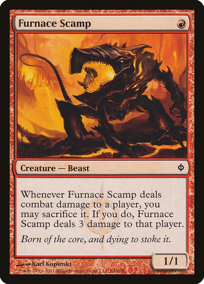 Furnace Scamp [New Phyrexia] [Foil]