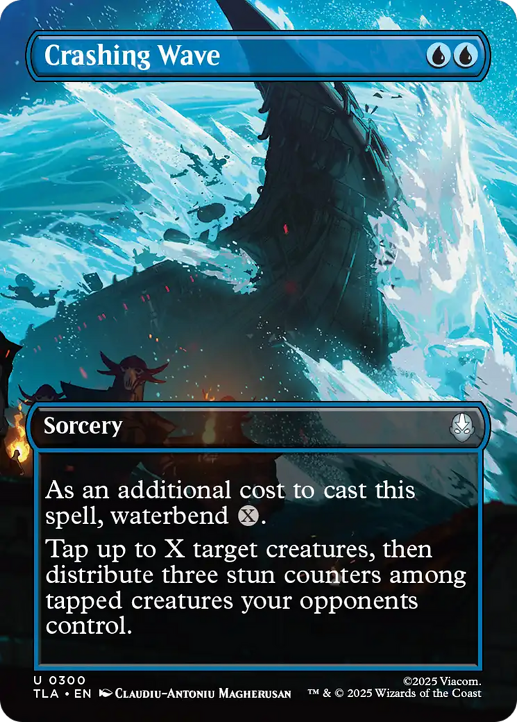 Crashing Wave (Borderless) [Avatar: The Last Airbender] [Foil]