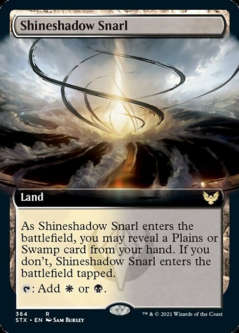 Shineshadow Snarl (Extended Art) [Strixhaven: School of Mages] [Foil]