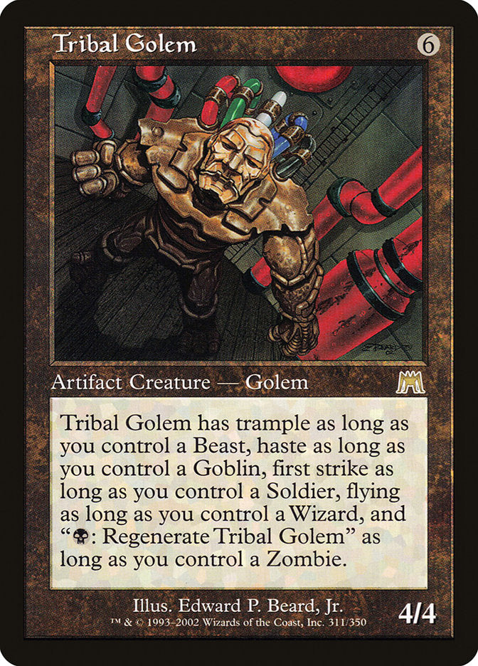 Tribal Golem [Onslaught] [Foil]