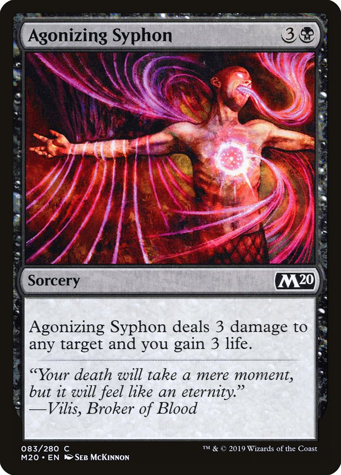 Agonizing Syphon [Core Set 2020] [Foil]