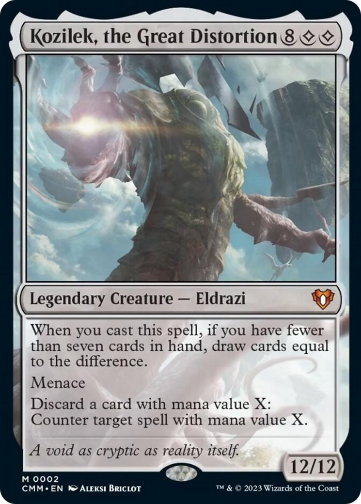 Kozilek, the Great Distortion [Commander Masters] [Foil]
