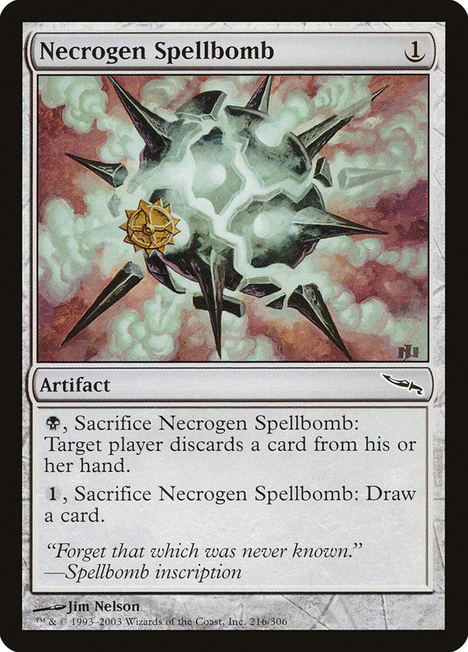 Necrogen Spellbomb [Mirrodin] [Foil]