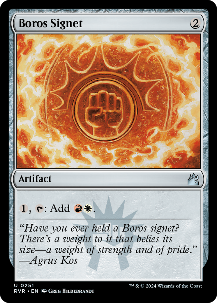 Boros Signet [Ravnica Remastered] [Foil]