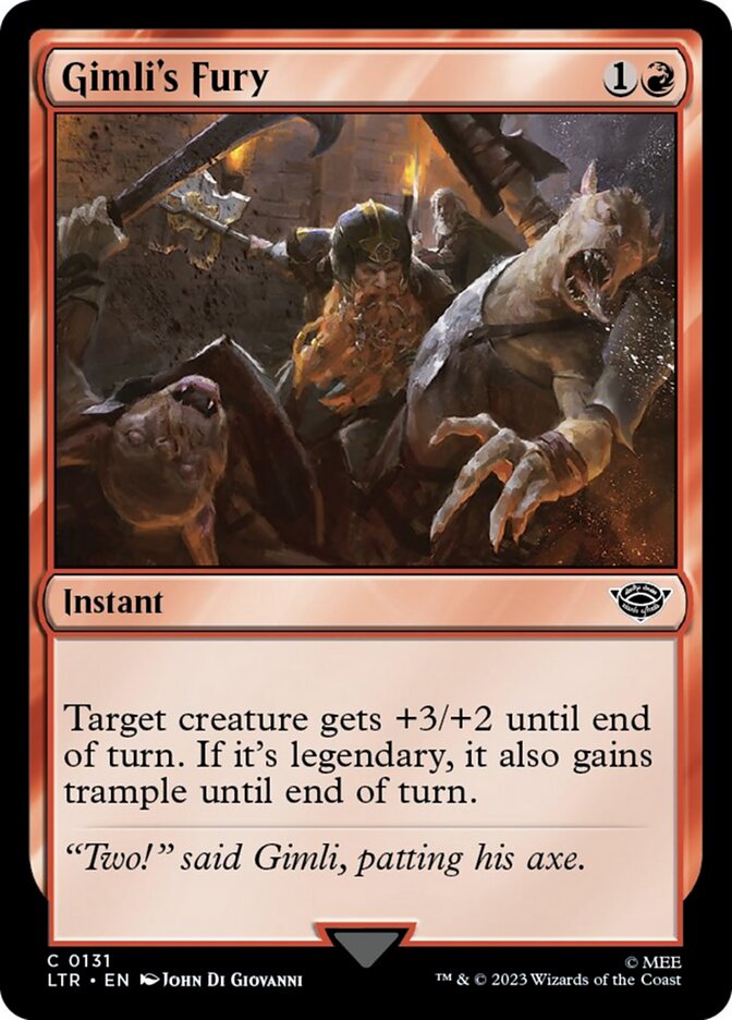 Gimli's Fury [The Lord of the Rings: Tales of Middle-Earth] [Foil]