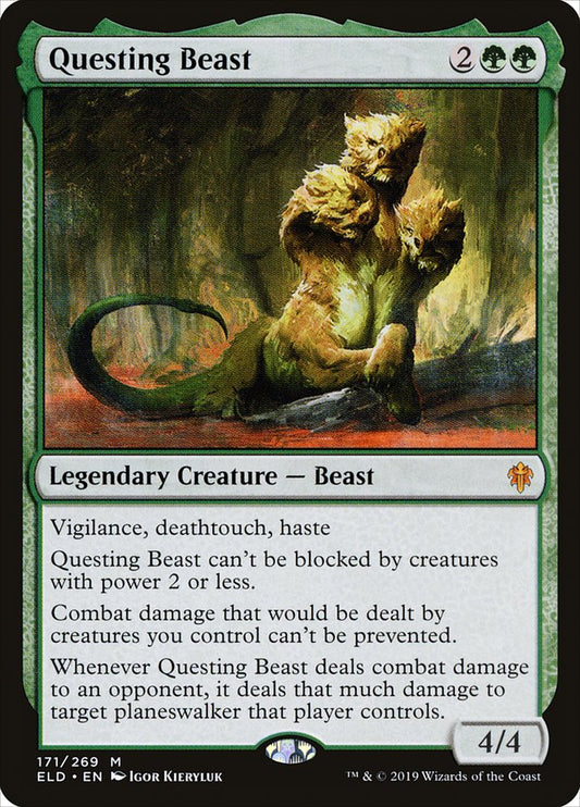 Questing Beast [Throne of Eldraine] [Foil]