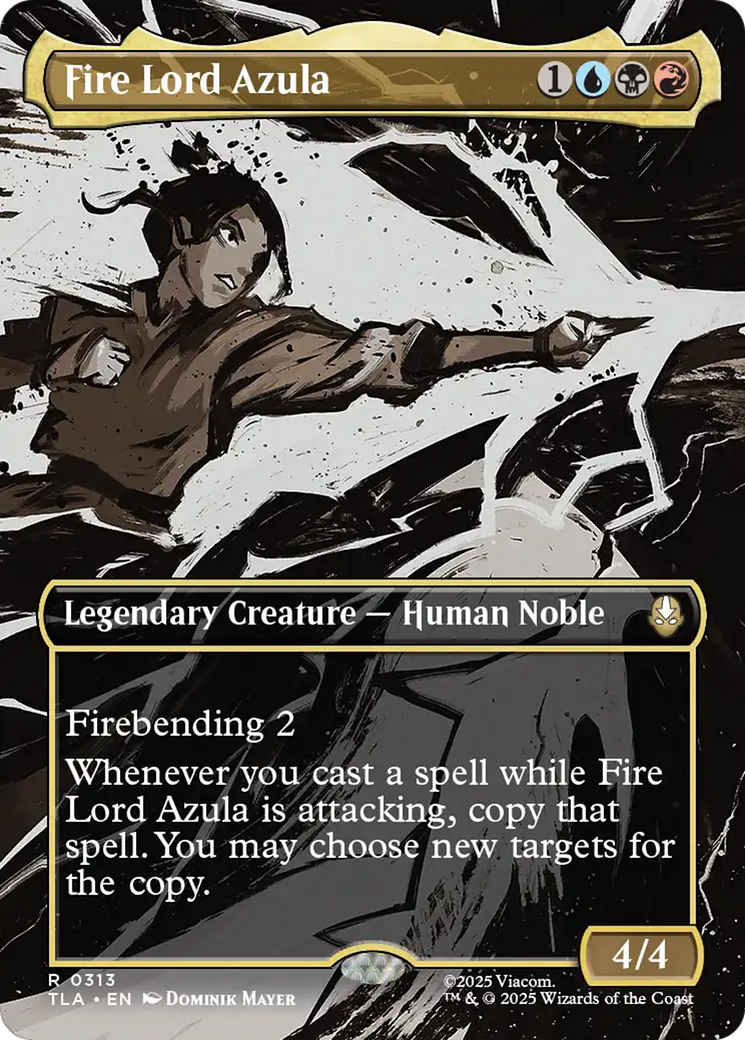Fire Lord Azula (0313) (Borderless) [Avatar: The Last Airbender] [Foil]