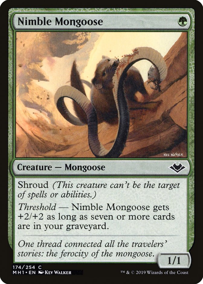 Nimble Mongoose [Modern Horizons] [Foil]