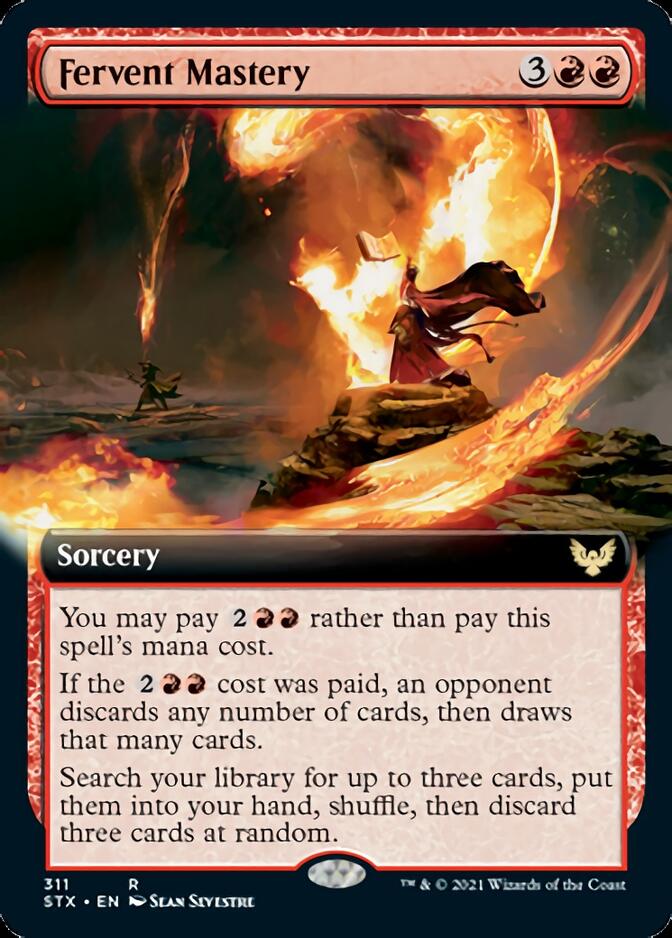 Fervent Mastery (Extended Art) [Strixhaven: School of Mages] [Foil]